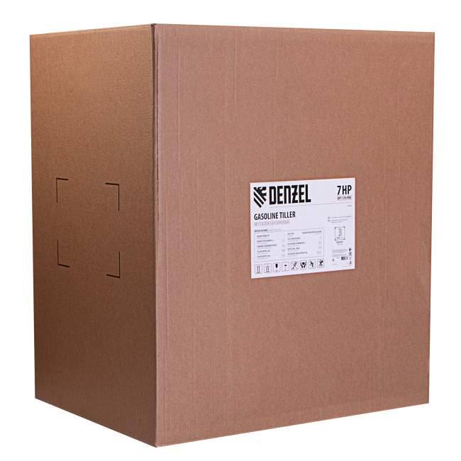 Мотоблок DPT-370-PRO, 7 л.с, ременное сцепление, ширина 90 см, глубина 35 см, фрез 3 х 4, ШОМ, передачи 4В/2Н Denzel в Новосибирске