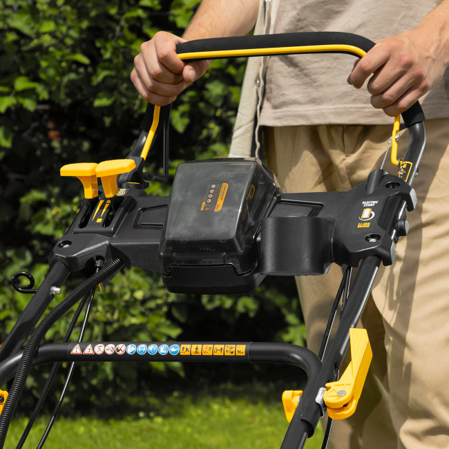 Газонокосилка бензиновая GLD-460SP-VE, 146 см3, шир. 46см, привод, вариатор, эл.старт, 60 л Denzel в Новосибирске