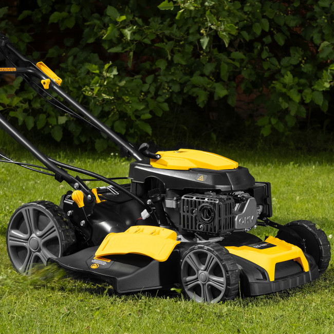 Газонокосилка бензиновая GLD-460SP-VE, 146 см3, шир. 46см, привод, вариатор, эл.старт, 60 л Denzel в Новосибирске