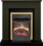 Каминокомплект Bergen (Разборный) - Темная олива (Ширина 900 мм) с очагом Majestic FX M Brass Каминокомплект Bergen (Разборный) - Темная олива (Ширина 900 мм) с очагом Majestic FX M Brass