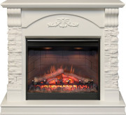 Каминокомплект Prague - Белый /Сланец белый с очагом Symphony 26'' DF2608-INT Каминокомплект Prague - Белый /Сланец белый с очагом Symphony 26'' DF2608-INT