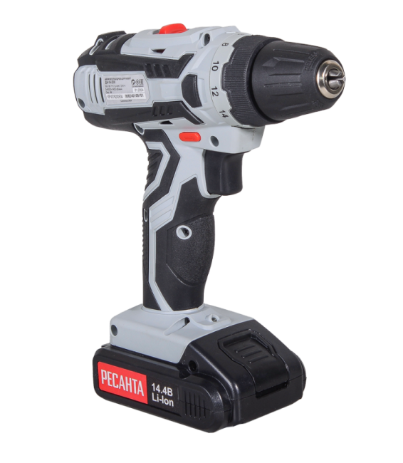 Дрель-шуруповерт аккумуляторная ДА-14-2ЛК Ресанта в Новосибирске