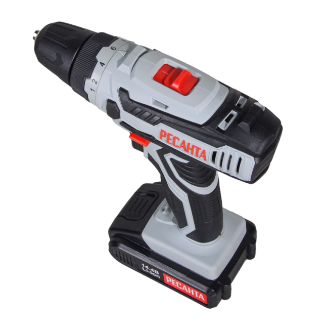 Дрель-шуруповерт аккумуляторная ДА-14-2ЛК Ресанта в Новосибирске