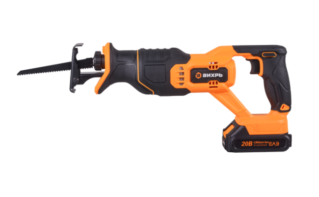 Сабельная пила аккумуляторная Вихрь АСП-20Li (в комплекте 1 АКБ и ЗУ) в Новосибирске Сабельная пила аккумуляторная Вихрь АСП-20Li (в комплекте 1 АКБ и ЗУ) в Новосибирске