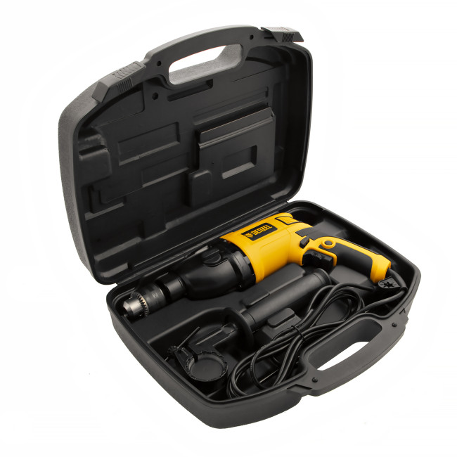 Дрель ударная ID-1050-2, 1050 Вт, 0-3000/0-1100 об/мин, 0-48000/0-17600 уд/мин, 2 скорости Denzel в Новосибирске