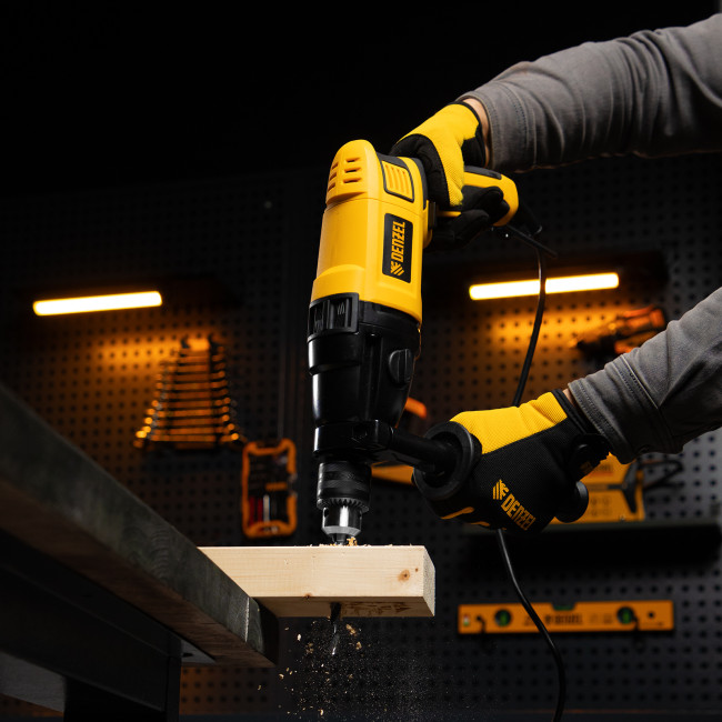 Дрель ударная ID-1050-2, 1050 Вт, 0-3000/0-1100 об/мин, 0-48000/0-17600 уд/мин, 2 скорости Denzel в Новосибирске