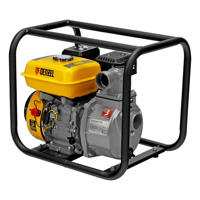 Мотопомпа бензиновая для чистой воды PX-50, 7 л.с, 2", 600 л/мин, глубина 8 м, напор 30 м Denzel в Новосибирске