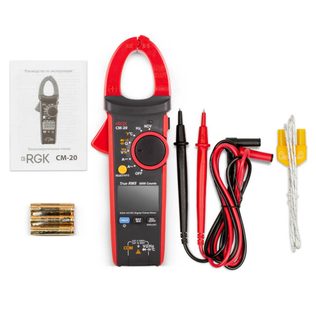 Токовые клещи RGK CM-20 в Новосибирске