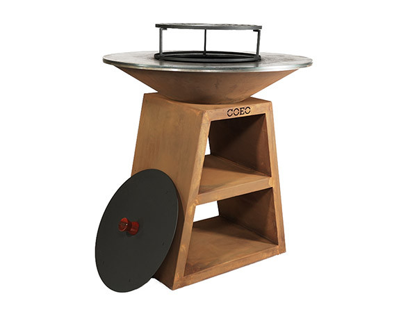 Уличный гриль Coeo TRIO 98 - CORTEN (Высота 100) в Новосибирске