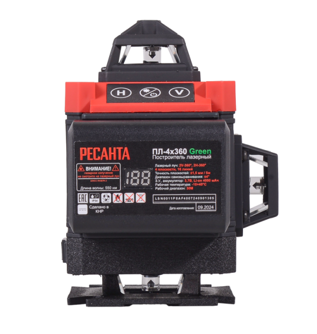 Построитель лазерный Ресанта ПЛ-4Х360 Green в Новосибирске