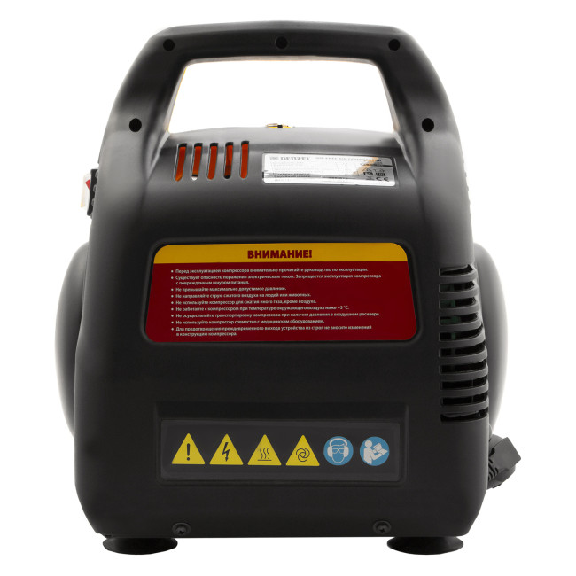 Компрессор воздушный безмасляный РС 1/6-180,1, 1 кВт, 180 л/мин, 6 л Denzel в Новосибирске