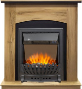 Каминокомплект Barcelona (Разборный) - Дуб галифакс с очагом Aspen Black Каминокомплект Barcelona (Разборный) - Дуб галифакс с очагом Aspen Black