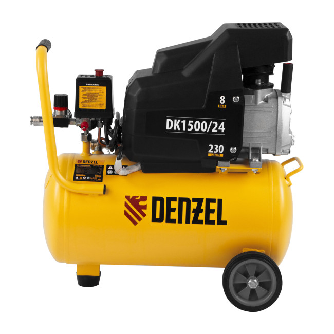 Компрессор воздушный DK1500/24, Х-PRO 1.5 кВт, 230 л/мин, 24 л Denzel в Новосибирске