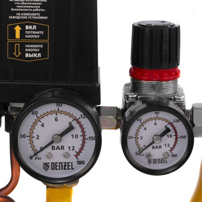 Компрессор воздушный DK1500/24, Х-PRO 1.5 кВт, 230 л/мин, 24 л Denzel в Новосибирске