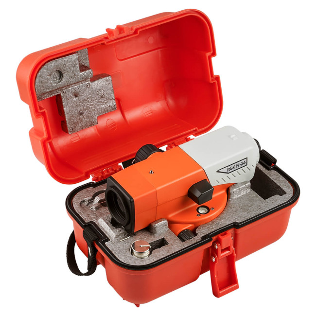 Комплект оптический нивелир RGK N-24 с поверкой + штатив S6-N + рейка RGK TS-7 в Новосибирске