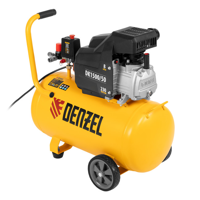 Компрессор воздушный DK1500/50, Х-PRO 1.5 кВт, 230 л/мин, 50 л Denzel в Новосибирске