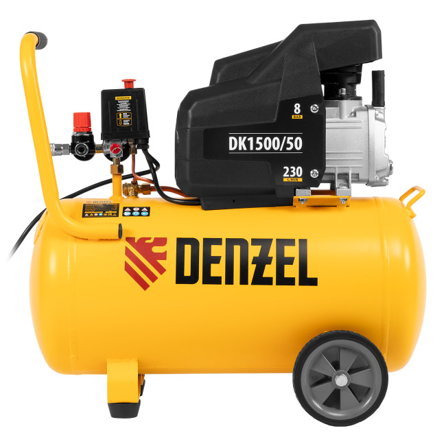 Компрессор воздушный DK1500/50, Х-PRO 1.5 кВт, 230 л/мин, 50 л Denzel в Новосибирске