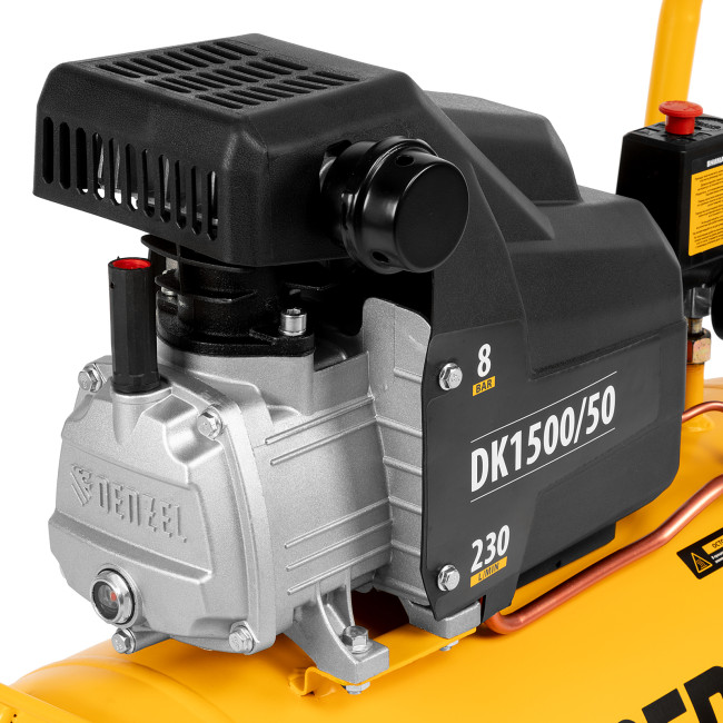 Компрессор воздушный DK1500/50, Х-PRO 1.5 кВт, 230 л/мин, 50 л Denzel в Новосибирске