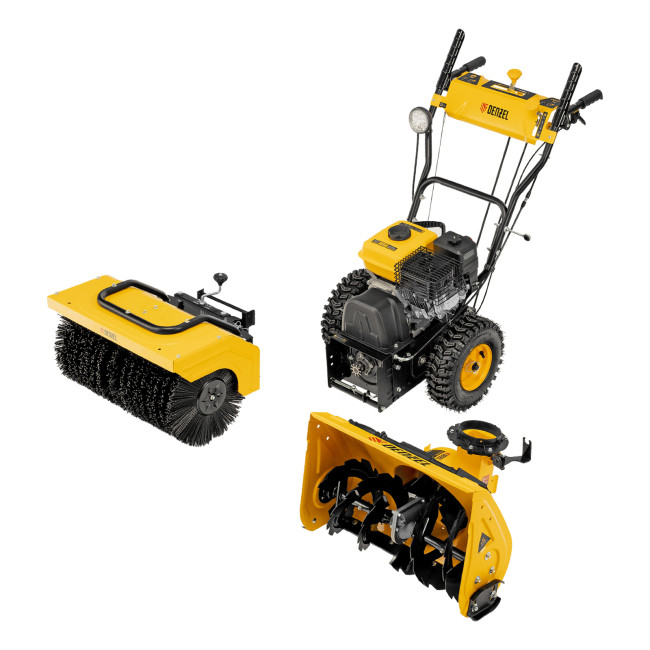 Гибридная снегоуборочная машина с функц. подметания SWB-600, 212 сс, руч. старт, 2 насадки Denzel в Новосибирске