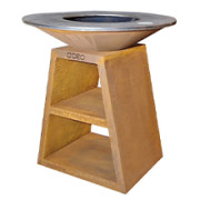 Уличный гриль Coeo TRIO 98 - CORTEN (Высота 110)