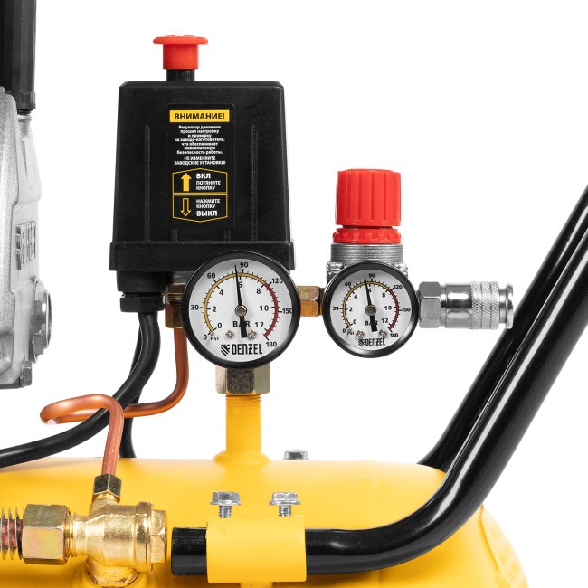 Компрессор воздушный DKV2200/50, Х-PRO 2.2 кВт, 400 л/мин, 50 л Denzel в Новосибирске