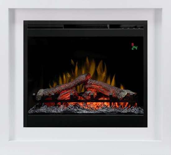Каминокомплект Bronx - Белый с очагом Symphony 26'' DF2624L-INT в Новосибирске