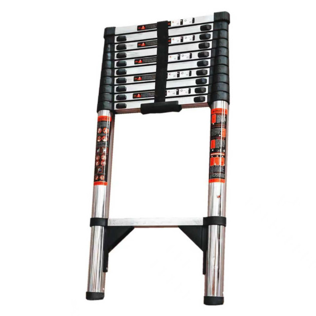 Лестница телескопическая 5м TM-1051СC (нержавеющая сталь) в Новосибирске Лестница телескопическая 5м TM-1051СC (нержавеющая сталь) в Новосибирске
