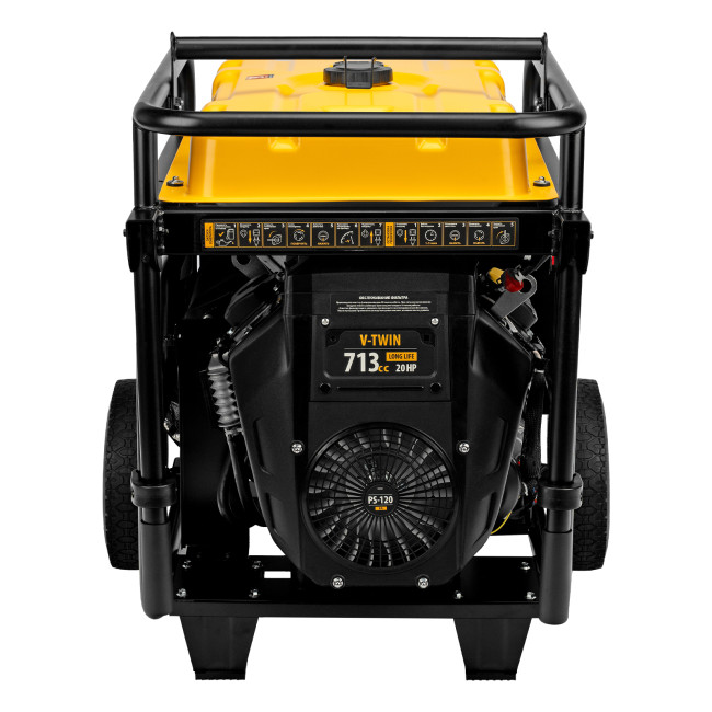 Генератор бензиновый PS-120EA, 12 кВт,230 В, 40л, разъём ATS,эл.старт Denzel в Новосибирске