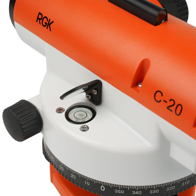 Комплект оптический нивелир RGK C-20 с поверкой + штатив S6-N + рейка AMO S3 в Новосибирске
