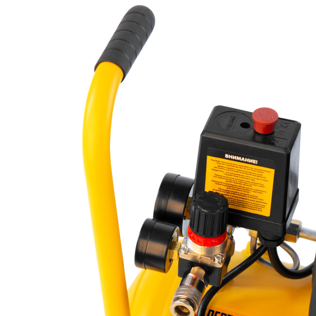 Компрессор воздушный DLC1300/24 безмасляный 1.3 кВт, 24 литра, 206 л/мин Denzel в Новосибирске