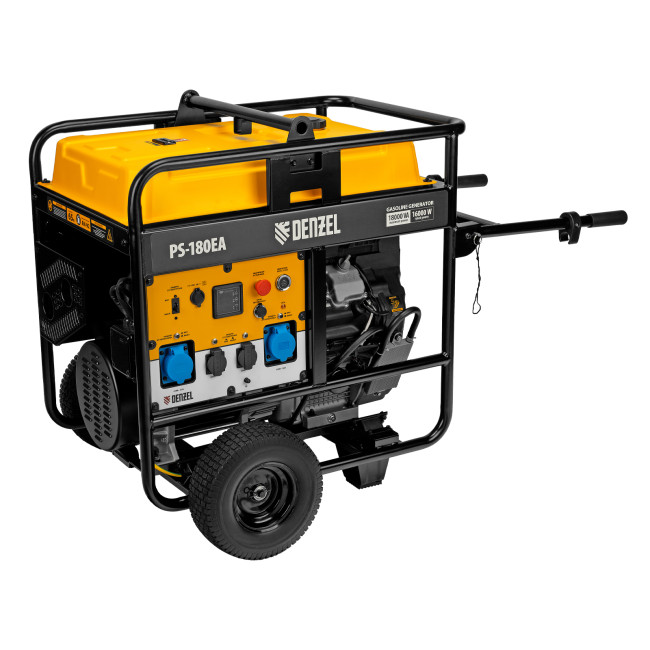 Генератор бензиновый PS-180EA, 18 кВт,230 В, 65л, разъём ATS,эл.старт Denzel в Новосибирске