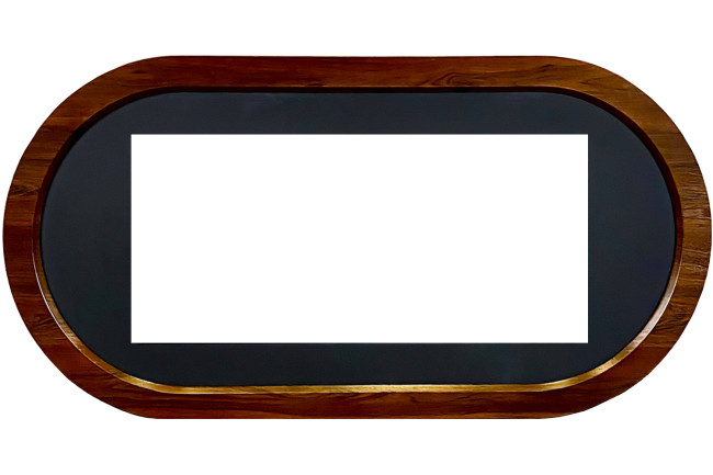 Каминокомплект Ellipse 42 - Орех ноче с очагом Vision 42 LOG LED в Новосибирске Каминокомплект Ellipse 42 - Орех ноче с очагом Vision 42 LOG LED в Новосибирске