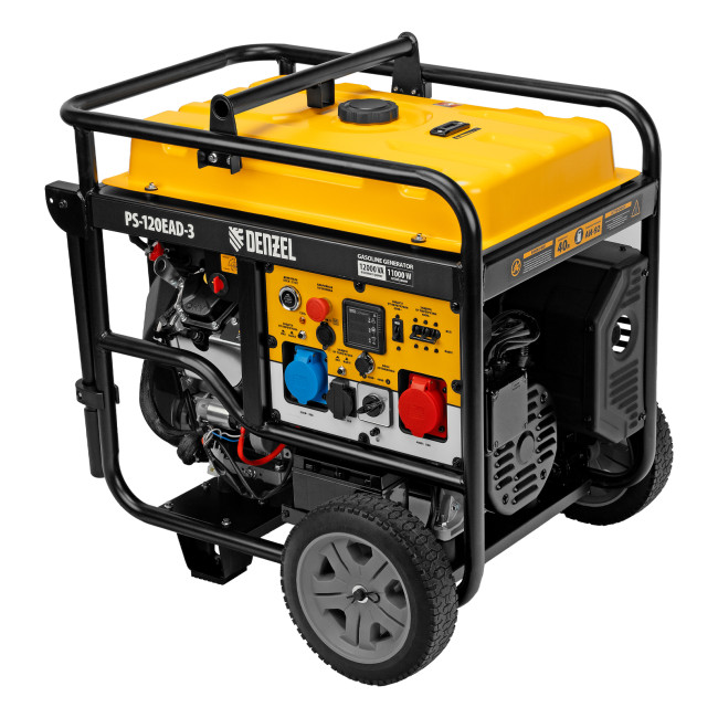 Генератор бензиновый PS-120EAD-3, 12 кВт,230/400 В, 40л, разъём ATS,перекл.режима,эл.старт Denzel в Новосибирске Генератор бензиновый PS-120EAD-3, 12 кВт,230/400 В, 40л, разъём ATS,перекл.режима,эл.старт Denzel в Новосибирске
