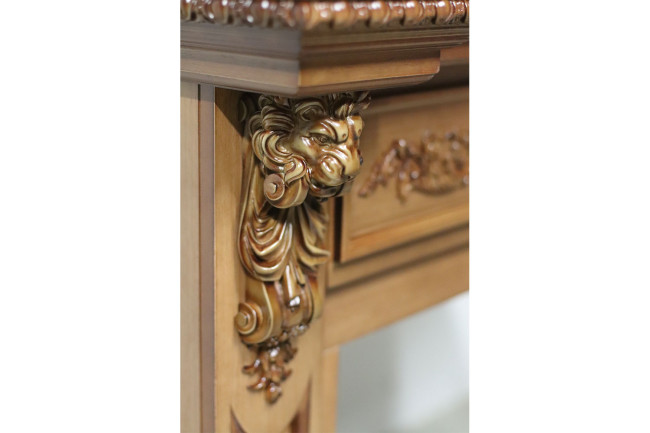 Каминокомплект Lancaster - Орех с очагом XHD26L-INT в Новосибирске