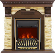 Каминокомплект Dublin угловой - Темный дуб / Сланец с очагом Aspen Gold Каминокомплект Dublin угловой - Темный дуб / Сланец с очагом Aspen Gold