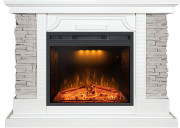 Каминокомплект Avignon - Белый / Сланец серый с очагом Emerald 23 Каминокомплект Avignon - Белый / Сланец серый с очагом Emerald 23