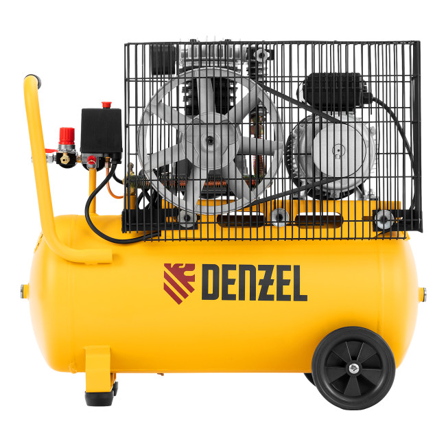 Компрессор воздушный BCI2300/50, ременный привод, 2.3 кВт, 50 литров, 400 л/мин Denzel в Новосибирске