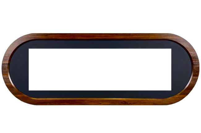 Каминокомплект Ellipse - Орех ноче с очагом Vision 60 LOG LED в Новосибирске