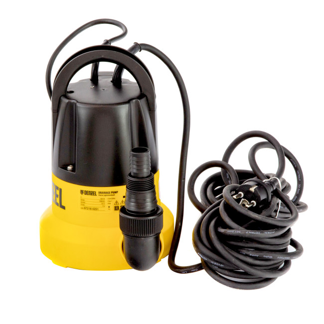 Дренажный насос DP500E, 500 Вт, подъем 7 м, 7000 л/ч Denzel в Новосибирске