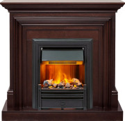 Каминокомплект Bradford - Темный дуб с очагом Brookline Black Каминокомплект Bradford - Темный дуб с очагом Brookline Black