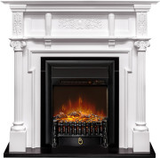 Каминокомплект Oxford - Белый с очагом Fobos FX M Black RC Каминокомплект Oxford - Белый с очагом Fobos FX M Black RC