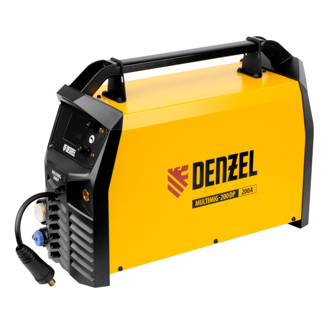 Аппарат инвертор. полуавтомат. сварки MultiMIG-200DP Synergy Double Pulse, 200 А, ПВ 80% Denzel в Новосибирске