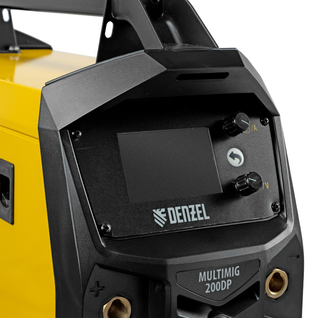 Аппарат инвертор. полуавтомат. сварки MultiMIG-200DP Synergy Double Pulse, 200 А, ПВ 80% Denzel в Новосибирске