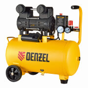 Компрессор безмасл. малошумный DLP-950/24, 950Вт,24 л, 2850 об/мин, 170 л/мин Denzel