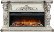 Каминокомплект Windsor 42 - Слоновая кость с темной патиной с очагом Vision 42 LOG LED Каминокомплект Windsor 42 - Слоновая кость с темной патиной с очагом Vision 42 LOG LED