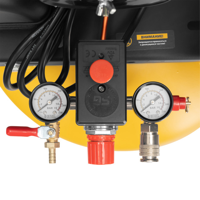 Компрессор воздушный BCV2200/100V, ременный привод , 2.3 кВт, 100 литров, 440 л/мин Denzel в Новосибирске