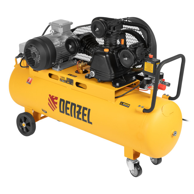 Компрессор воздушный BCW3000-T/100, ременный привод, 3.0 кВт, 100 литров, 520 л/мин Denzel в Новосибирске Компрессор воздушный BCW3000-T/100, ременный привод, 3.0 кВт, 100 литров, 520 л/мин Denzel в Новосибирске