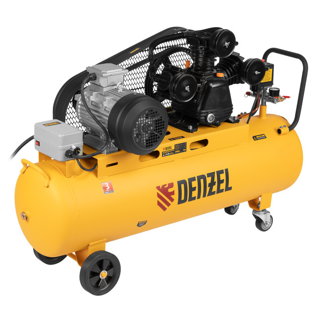 Компрессор воздушный BCW3000-T/100, ременный привод, 3.0 кВт, 100 литров, 520 л/мин Denzel в Новосибирске Компрессор воздушный BCW3000-T/100, ременный привод, 3.0 кВт, 100 литров, 520 л/мин Denzel в Новосибирске
