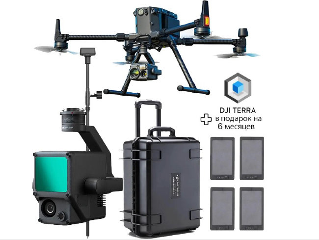 Квадрокоптер с лидаром DJI Matrice 300 RTK Combo комплект в Новосибирске