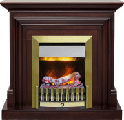 Каминокомплект Bradford - Темный дуб с очагом Danville Antique Brass FB2